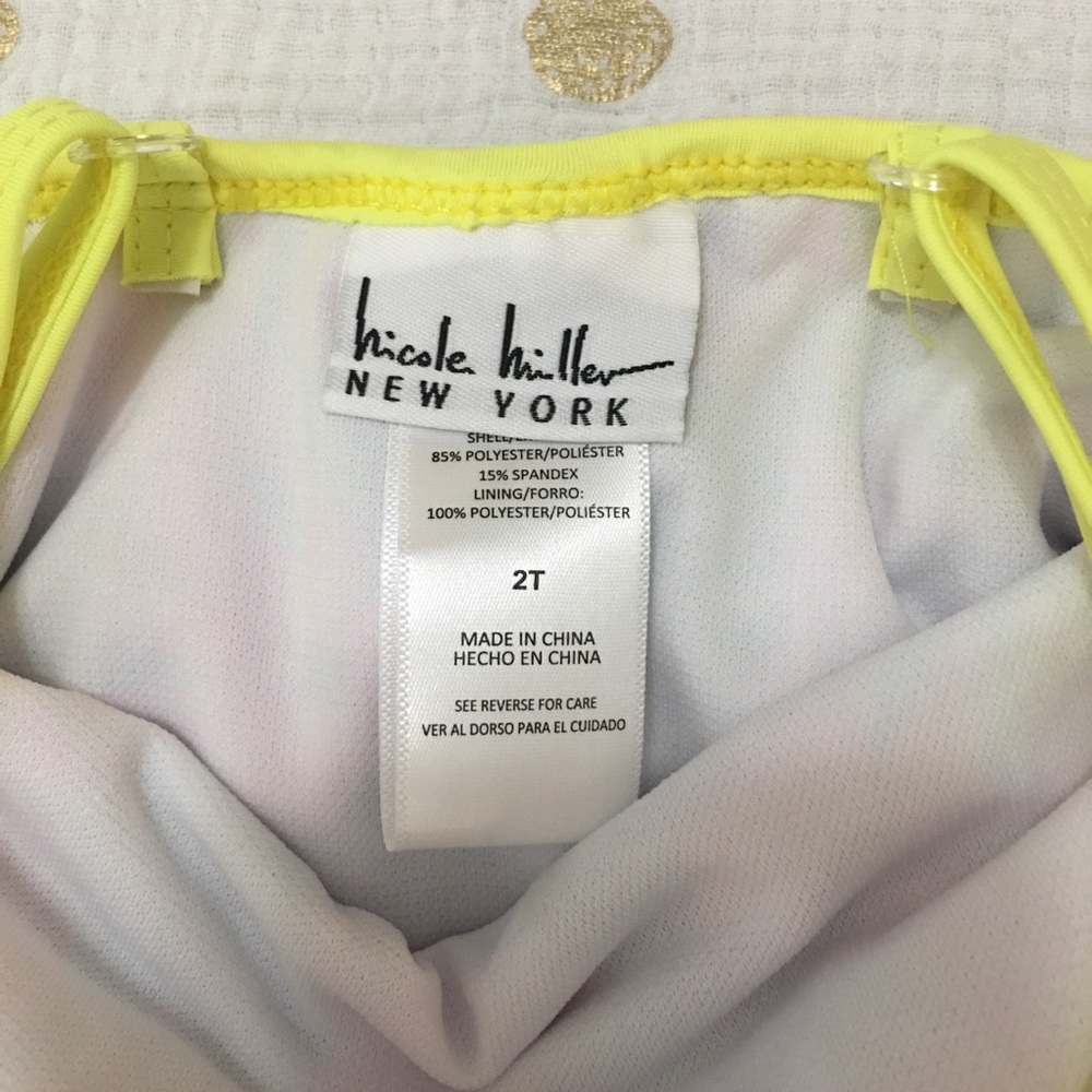 NWOT {Nicole Miller} Swimsuit 🌺 Toddler LAST ONE - Picture 4 of 7
